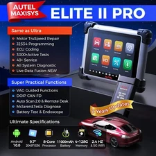2025 Autel MaxiSys Elite II PRO as Ultra Programming Coding Diagnostic Scannner