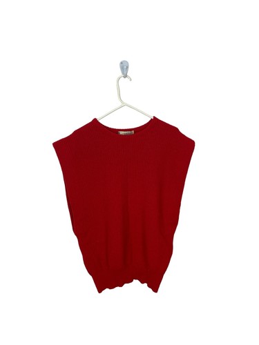 Diane Von Furstenburg Pullover Weste Gr. Large Rot Lagenlook Urlaub Italy - Bild 9 von 10
