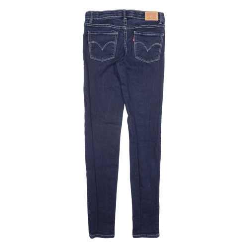 LEVI'S 710 Jeans Blue Denim Slim Skinny Girls W24 L27 - Picture 3 of 6