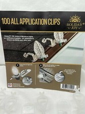 Holiday Joy 100 Christmas Lights Clips Hang Professional Grade All Applications