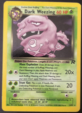 Dark Weezing Holo Rare Team Rocket 14/82 LP Vintage WOTC Pokemon Card
