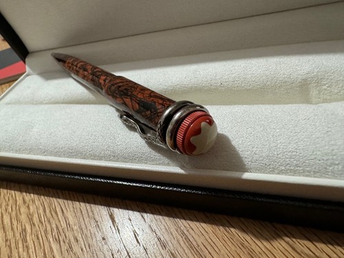 Montblanc Heritage Rouge & Noir Serpent Marble Special Edtn Ballpoint Pen 119854 - Picture 2 of 6