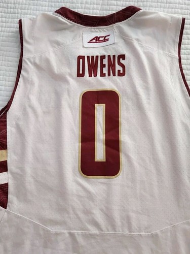 GARLAND OWENS GAME WORN USED 2013-14 BOSTON COLLEGE HOME BASKETBALL JERSEY - Picture 3 of 6