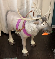 Jakks Pacific Disney Frozen Ride On Kids Toy Playdate SVEN Reindeer 3FT w Sounds