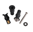 <!--F#f_0-->1 Pair 2Pairs 3Pairs Toilet Seat Hinge Top Fixing Screw Durable Black Rubber Nut<!--F/-->