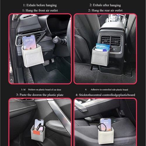 Car Air Vent Storage Bag Organizer Car Air Vent Pouch Bag Portable economical - 第 11/12 張圖片