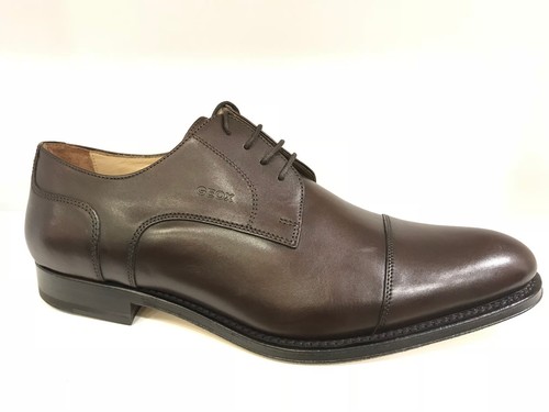 Geox stringata uomo in pelle marrone OFFERTA ULTIME PAIA (46GU) | eBay