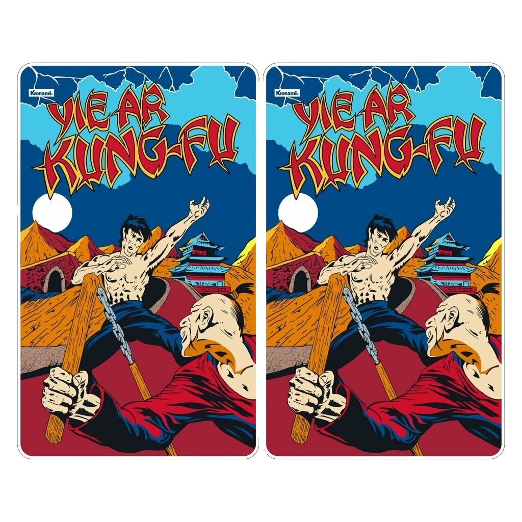 Yie Ar Kung-Fu アーケードゲーム パンフレット チラシ Yie Ar Kung-Fu Side Art - Arcade Art Repro