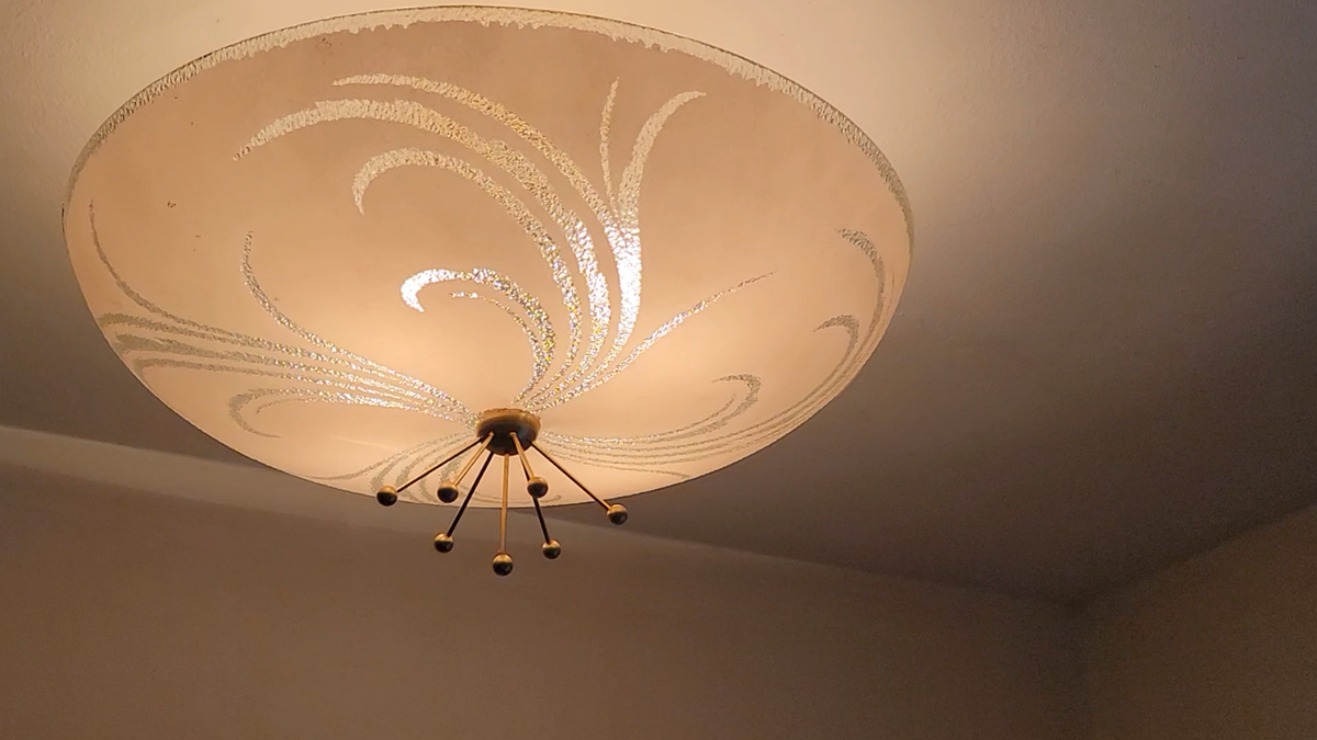 483x Vintage 50's 60's mid-century modern mcm Ceiling Light lamp