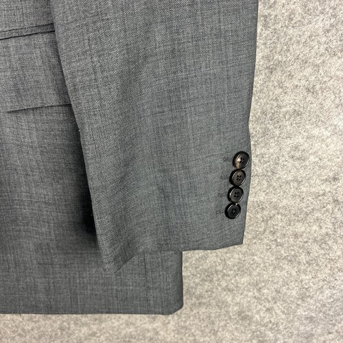 Gieves & Hawkes Blazer Sakko Herren 40R Grau Savile Row 100% Schurwolle - Bild 8 von 14