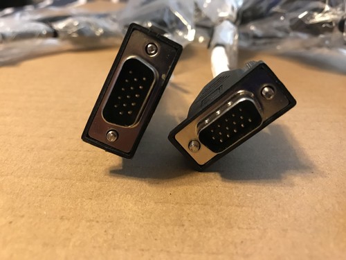 NEW 3-Pack - HP 924318-001 VGA/SVGA cables, black, 6' male to male D-sub - Picture 5 of 5