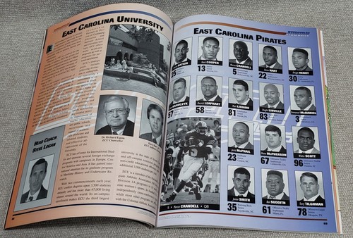 AUBURN TIGERS vs East Carolina Pirates Football Program Oct 1994 Frank Sanders - Picture 8 of 8