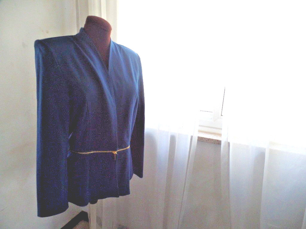 iman 専用 IMAN BEAUTIFUL OPEN BLUE TEAL JACKET SZ M NWT | eBay