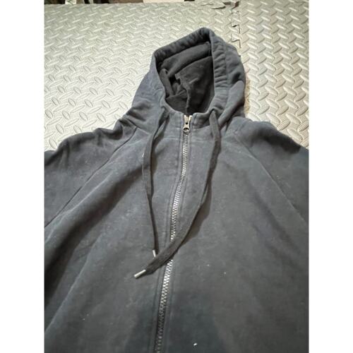 Finisterre Felpa con Cappuccio Uomo Taglia S Full Zip Cotone Oraganico Nero - Foto 3 di 7