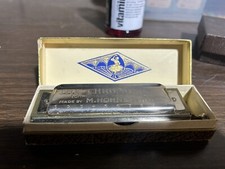 Vintage Rare the chromonica M , Hohner Made In Germany, Broken Case Original