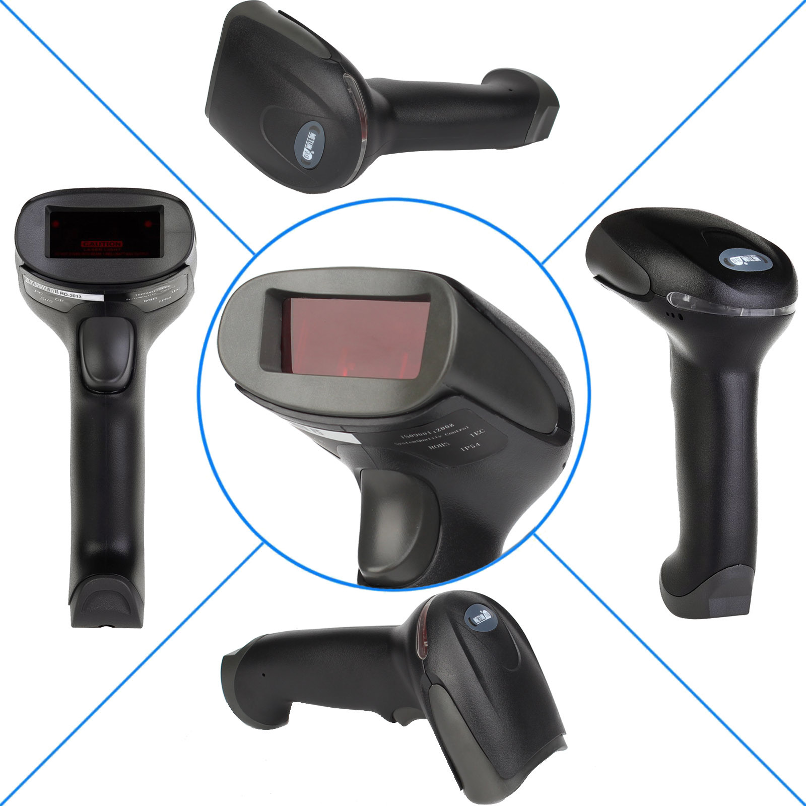 AU Wired Handheld CCD Barcode Scanner Bar Code Reader Scanning Gun For