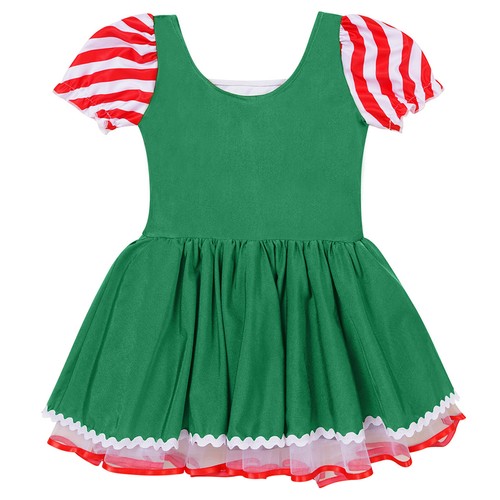 Niño Niña Navidad Ropa de Baile Navidad Rayas Tutú Vestido Juegos con disfraces Rendimiento Disfraz - Imagen 34 de 76