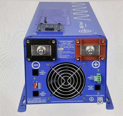 AIMS 6000 Watt Pure Sine Power Inverter Charger 48Vdc to 120Vac - Picture 4 of 8