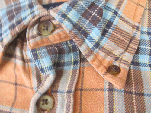 Gant Shirt Mens Extra Large XL Orange Flannel Button Down Cotton Maine Twill - Picture 5 of 13