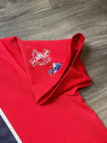 VTG Majestic WASHINGTON SENATORS - NATIONALS - #30 Red Jersey USA MADE SIZE XL - Picture 8 of 12