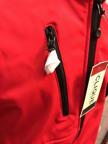Clique Brand Full Zip Jacket Fleece lined Red GMMA Men's Size M - Picture 4 of 9