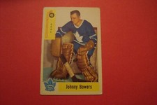 1958 59 Parkhurst Hockey #46 Johnny Bowers (Bower) Toronto Maple Leafs