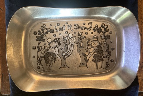 Wilton Armetale Susan Winget Let It Snow Bread Tray Holidays Serving Dish 200085 - Picture 5 of 8