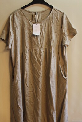 Damen Kleid Sommer Yidarton Gr. 2XL NEU modisch sehr schön gut 30% Leinen