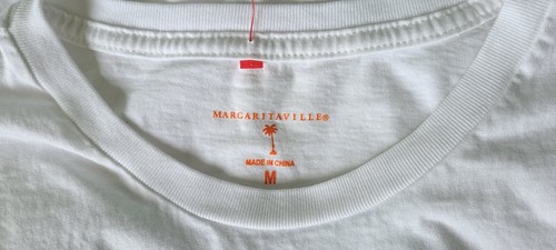 Margaritaville LESS WORK MORE SURF Pocket T-Shirt ~ Size Medium - Picture 5 of 5