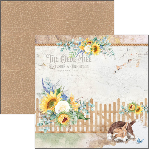Ciao Bella Farmhouse Garden 12"x 12" Scrapbooking Paper Floral Scrapbooking - Picture 6 of 12