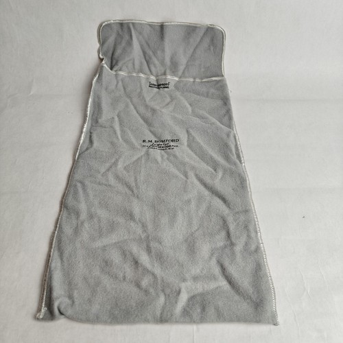 Blue Gray "Tarnishproof Processed Flannel" Flap Pouch Bag 14"x8" Silver Store