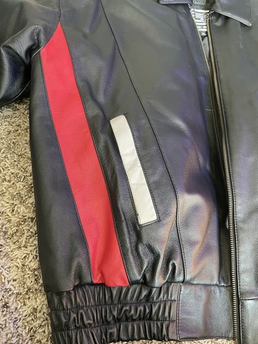 Vintage USA EXTREME BIKER Thinsulate American 90s Leather Biker Jacket Mens XL - Picture 6 of 6