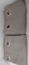 2 Panels Exclusive Home 52x84 Sateen Twill Weave Gray Thermal Grommet Curtains