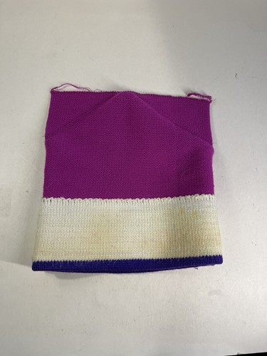 Vintage Columbia Wool Knit Beanie Fair Isle Ski Snowboard Hat Canada Pink Purple - Picture 6 of 17