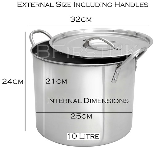Casseruola stufato catering acciaio inox fondo stock con coperchio bollente - Foto 4 di 12