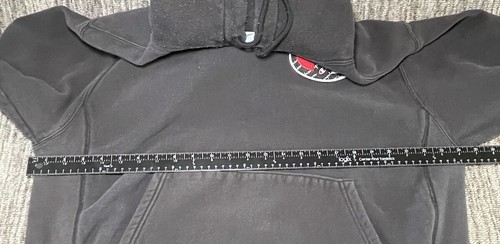 Felpa con cappuccio pullover Champion Big C logo patch - Nero - Large - Foto 7 di 11