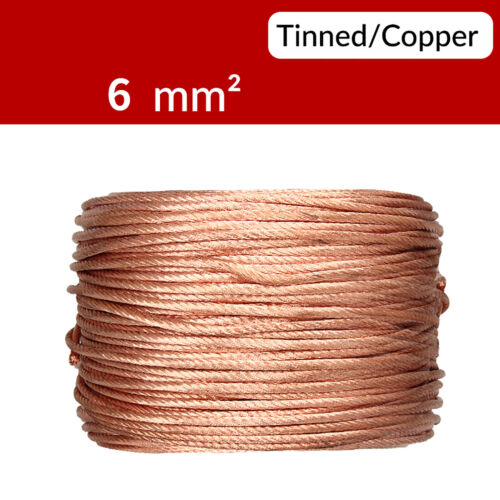 Runde Masseband Kupfer+Kabelschuh Kupfergeflecht 2.5mm²-120mm² Kupfer/Verzinnt - Picture 16 of 32