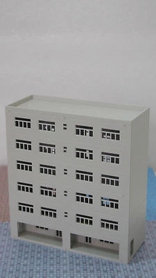 Outland Models Railway Modern City Tall Industrial Building Office N Gauge 1:160