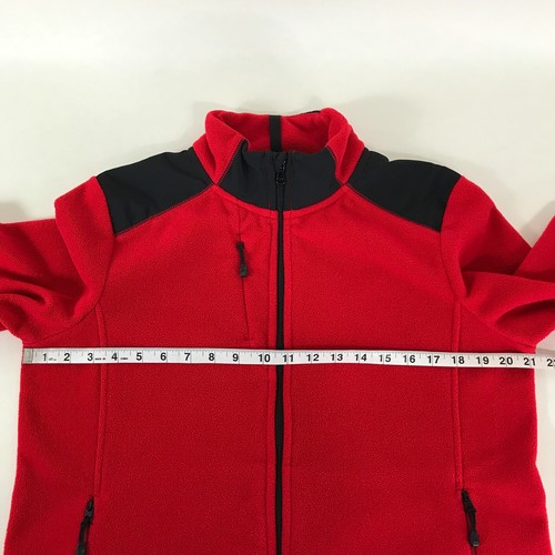 Chaqueta polar L-RL Lauren Active Ralph Lauren cremallera completa para mujer grande roja exterior - Imagen 7 de 10