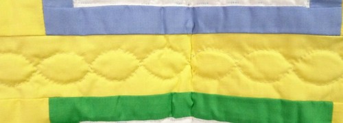 New Handmade Baby Quilt / Wall Hanging "Ducks with Balloons" 50" H x 38" W - Picture 8 of 12