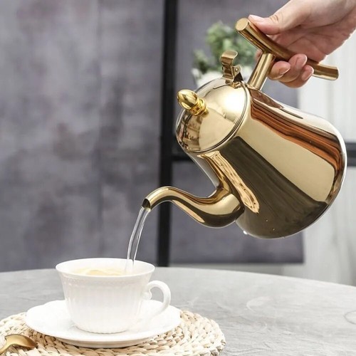 Tetera de acero inoxidable, tetera de 1,0 L/1,5 L/2,0 L con infusor extraíble para té - Imagen 18 de 30