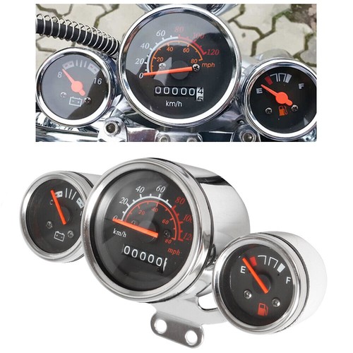 Motorcycle LCD Digital Odometer Speedometer Tachometer Gauge Assembly Universal - Picture 8 of 12