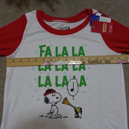 Conjunto de Dormir para Niñas Talla 12 Estampado de Cacahuetes Snoopy Camisa de Vellón Joggers - Imagen 8 de 15