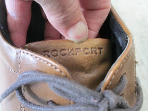 Men's Rockport Brown Soft Leather Oxford Dress Shoes Shock Absorbing Size 10W - Bild 9 von 9