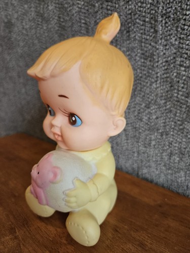 Süßes kleines Mädchen Quetschspielzeug ca. 70er Jahre - Bild 3 von 8