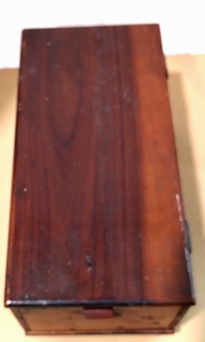 Vintage Wood Chest Hand Crafted Pine Glove Dresser Keepsake Trinket Jewelry Box - Picture 8 of 8
