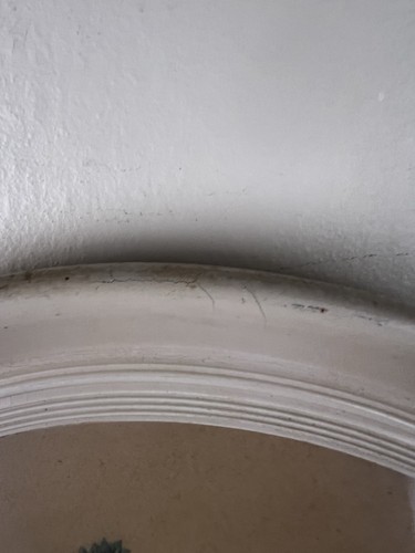 Antiker viktorianischer Blumenkunstdruck gerahmt oval Holzrahmen Landhaus Kern 19,25 Zoll - Bild 10 von 22