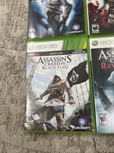 Microsoft Xbox 360 CIB COMPLETE ASSASSINS CREED 1-6 BUNDLE LOT Ubisoft Gaming - Picture 7 of 21