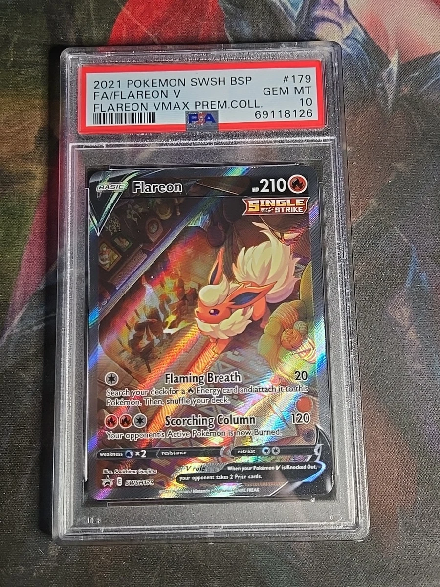 Pokemon Promo Flareon V SWSH179 PSA 10 GEM MINT Premium Collection