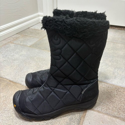 Keen Burlington hohe gesteppte Winterstiefel Damen 9,5 schwarz - Bild 1 von 7